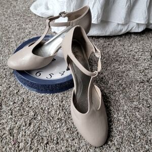 Melia Nude strappy 3in heels